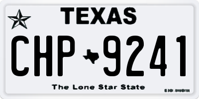 TX license plate CHP9241