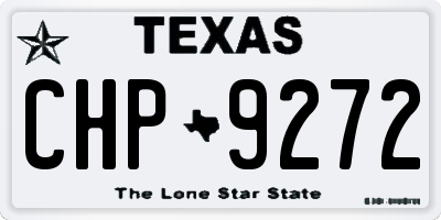 TX license plate CHP9272