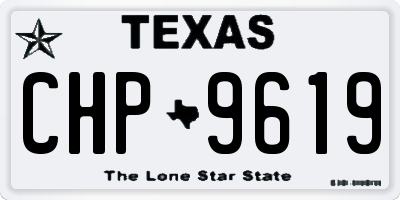 TX license plate CHP9619