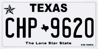 TX license plate CHP9620