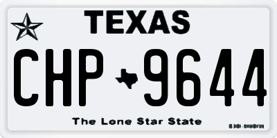 TX license plate CHP9644