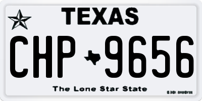 TX license plate CHP9656