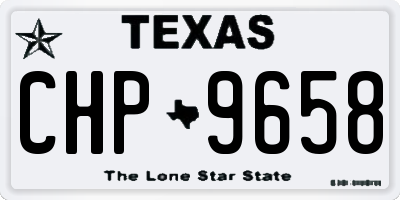 TX license plate CHP9658