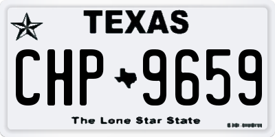 TX license plate CHP9659