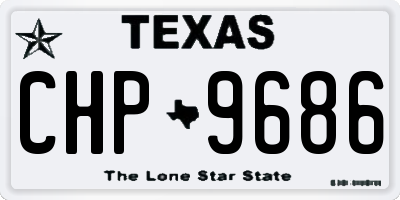 TX license plate CHP9686