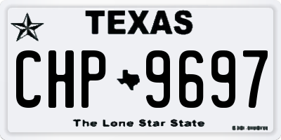 TX license plate CHP9697