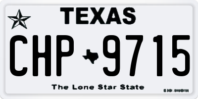 TX license plate CHP9715