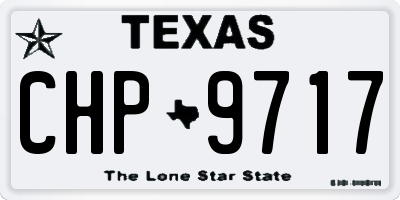 TX license plate CHP9717