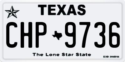 TX license plate CHP9736