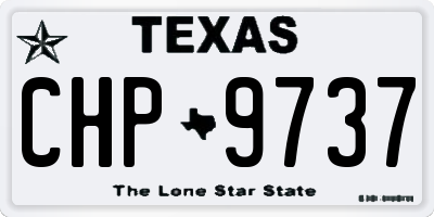 TX license plate CHP9737