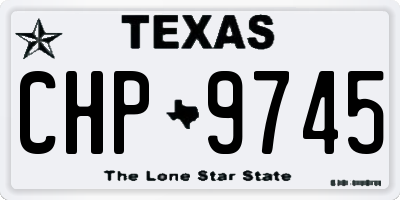 TX license plate CHP9745
