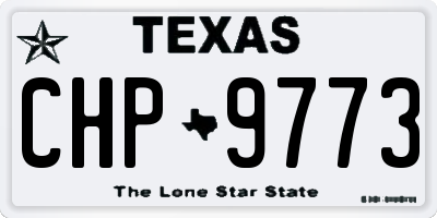 TX license plate CHP9773