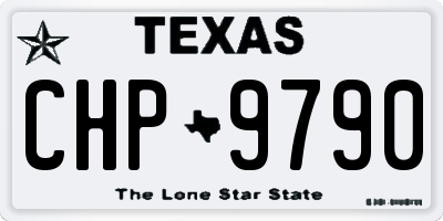 TX license plate CHP9790