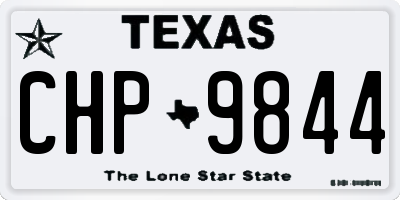 TX license plate CHP9844