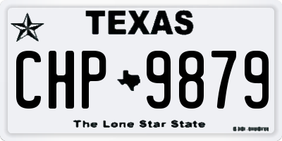 TX license plate CHP9879