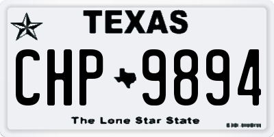 TX license plate CHP9894