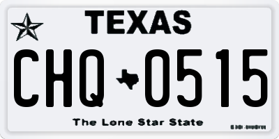TX license plate CHQ0515