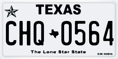 TX license plate CHQ0564