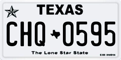 TX license plate CHQ0595