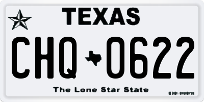 TX license plate CHQ0622