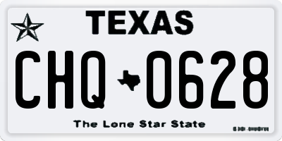 TX license plate CHQ0628