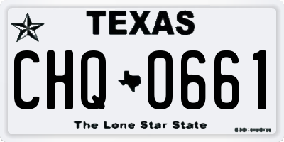 TX license plate CHQ0661