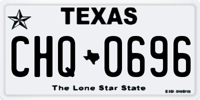 TX license plate CHQ0696