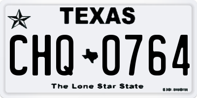 TX license plate CHQ0764