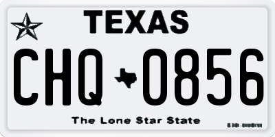 TX license plate CHQ0856