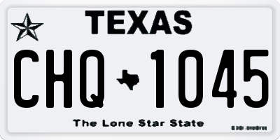 TX license plate CHQ1045