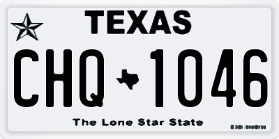 TX license plate CHQ1046