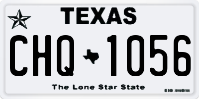 TX license plate CHQ1056