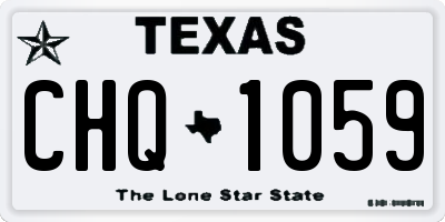 TX license plate CHQ1059