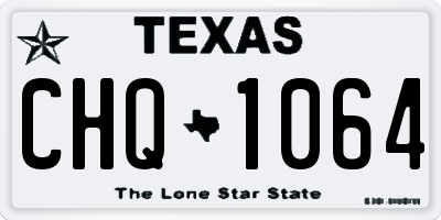TX license plate CHQ1064