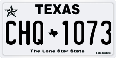 TX license plate CHQ1073