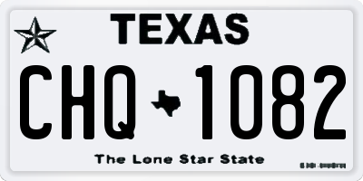 TX license plate CHQ1082