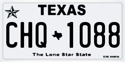 TX license plate CHQ1088
