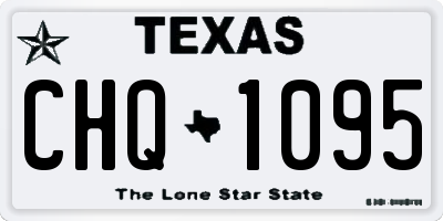 TX license plate CHQ1095