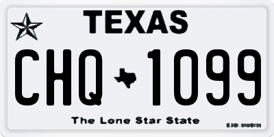 TX license plate CHQ1099