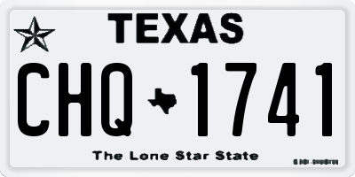 TX license plate CHQ1741