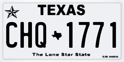 TX license plate CHQ1771