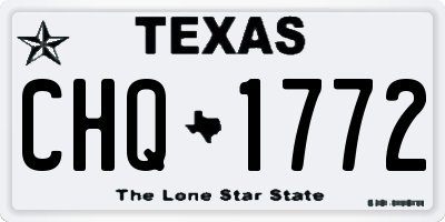 TX license plate CHQ1772