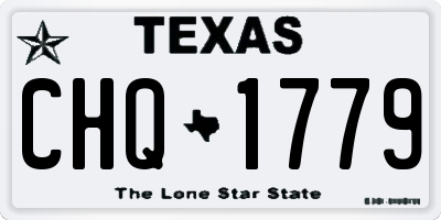 TX license plate CHQ1779