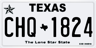 TX license plate CHQ1824
