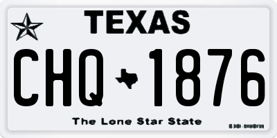 TX license plate CHQ1876