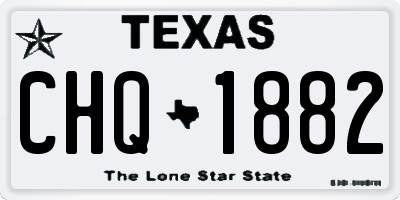 TX license plate CHQ1882