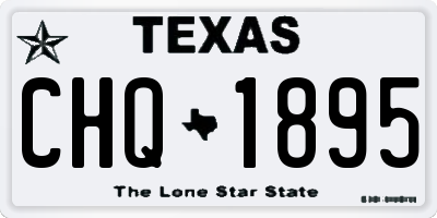 TX license plate CHQ1895