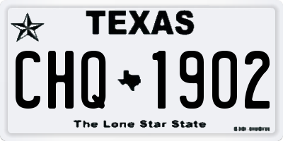 TX license plate CHQ1902
