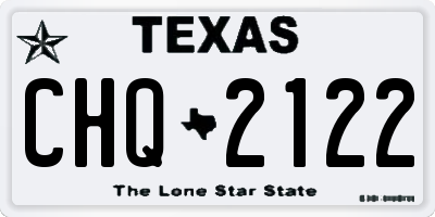 TX license plate CHQ2122