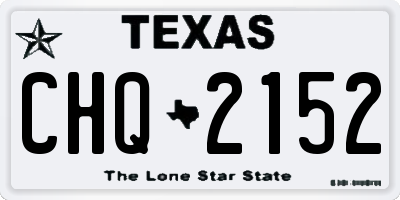 TX license plate CHQ2152